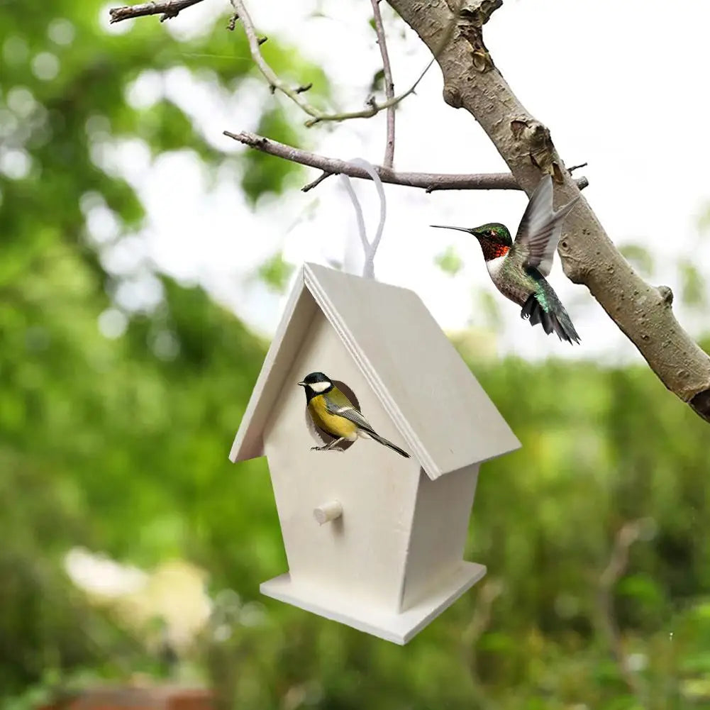 DIY Wooden Hanging Birdhouse Box