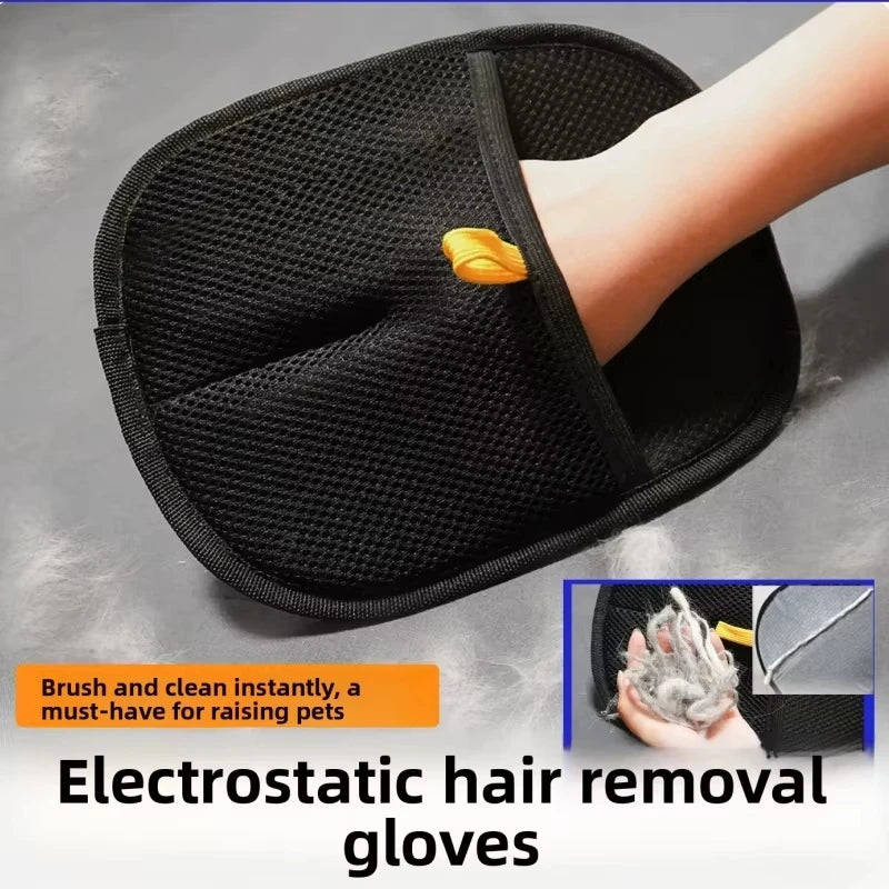 Double-Sided Pet Hair Removal Grooming Gloves