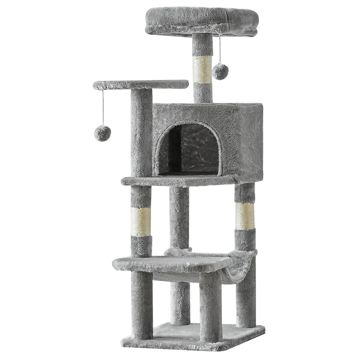 JHK Tall Multi-Cat Climbing Tower and Sisal Scratching Post