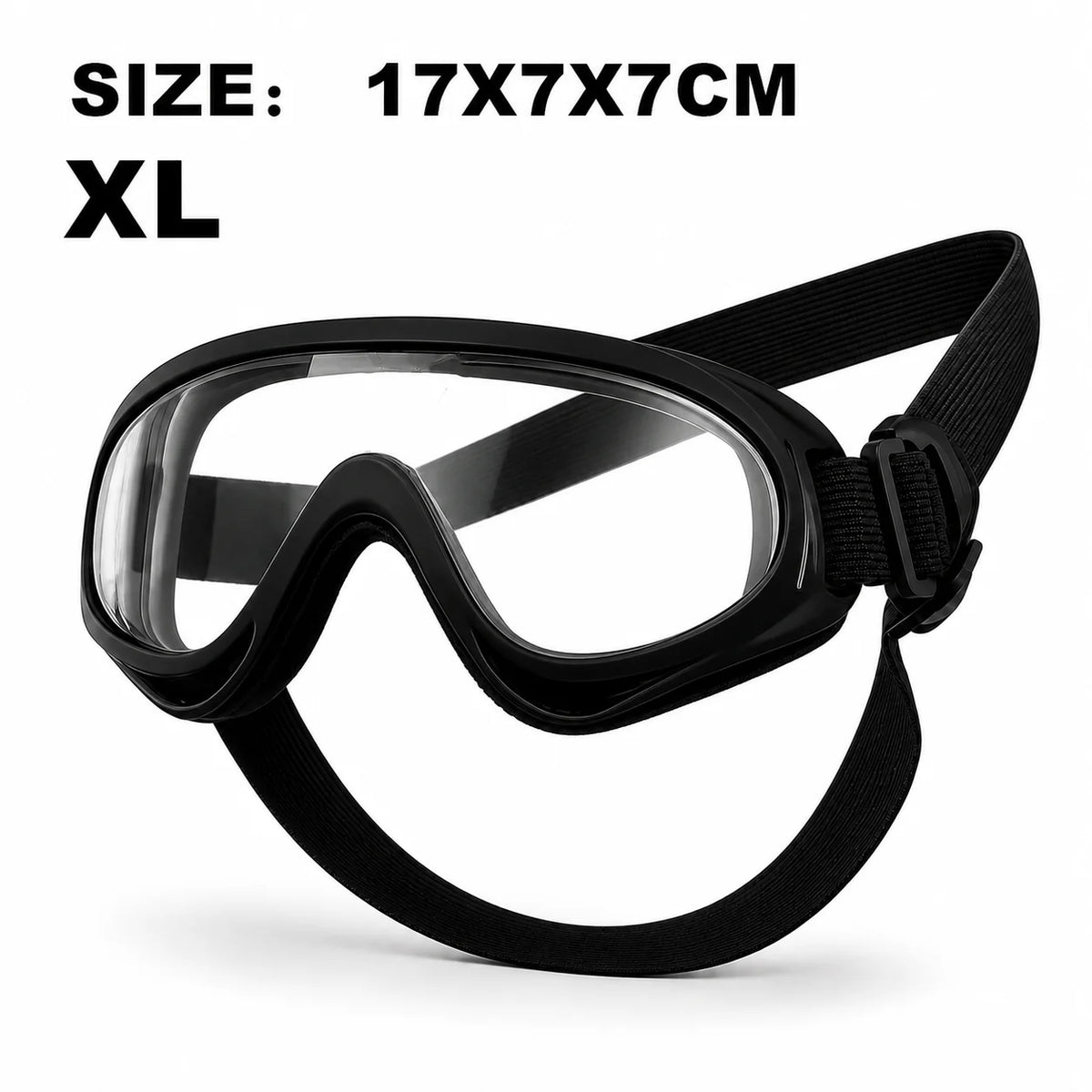Black Adjustable Dog Goggles UV Protection Sunglasses