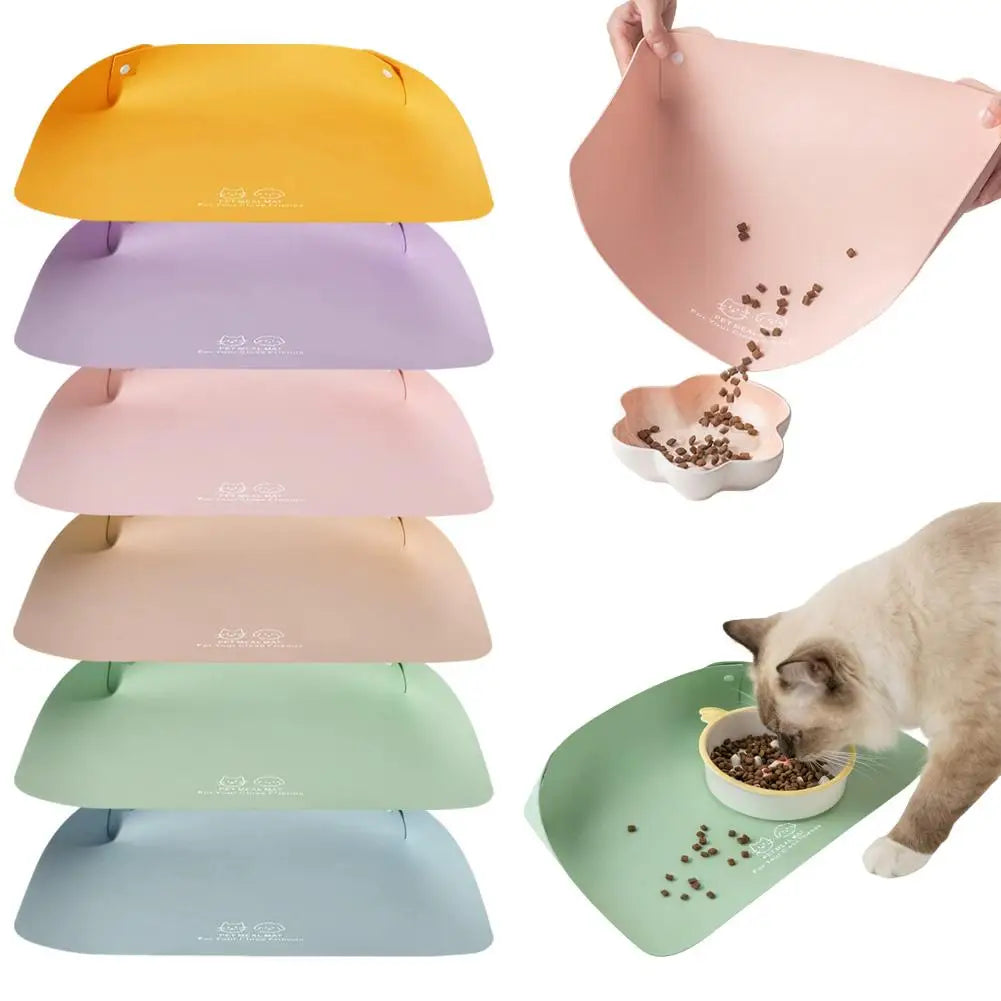 Waterproof PU Leather Anti-Spill Pet Feeding Mat