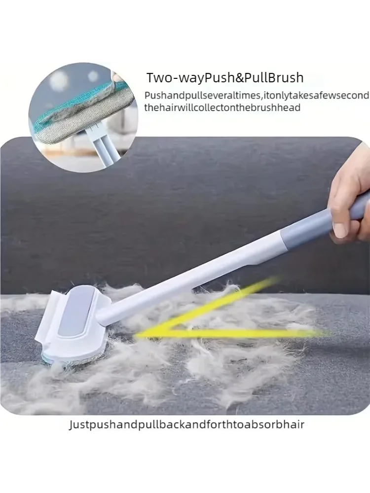 Long Handle Static Pet Hair Remover and Grooming Tool