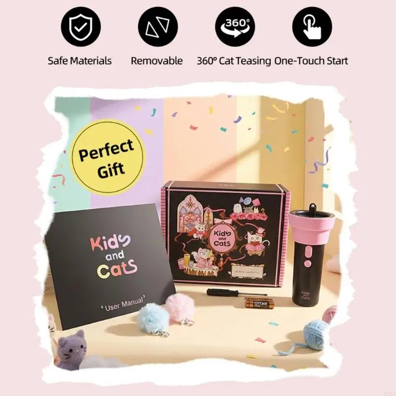 Interactive Auto Launching Pet Teaser Toy
