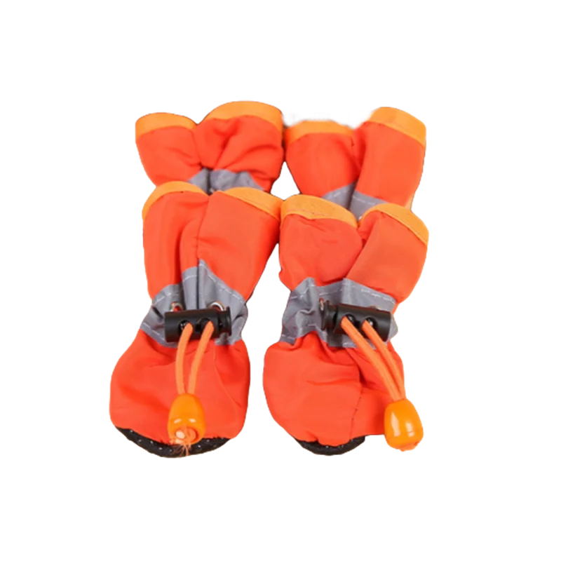 Waterproof Anti-Slip Pet Dog Shoes 4-Piece Set