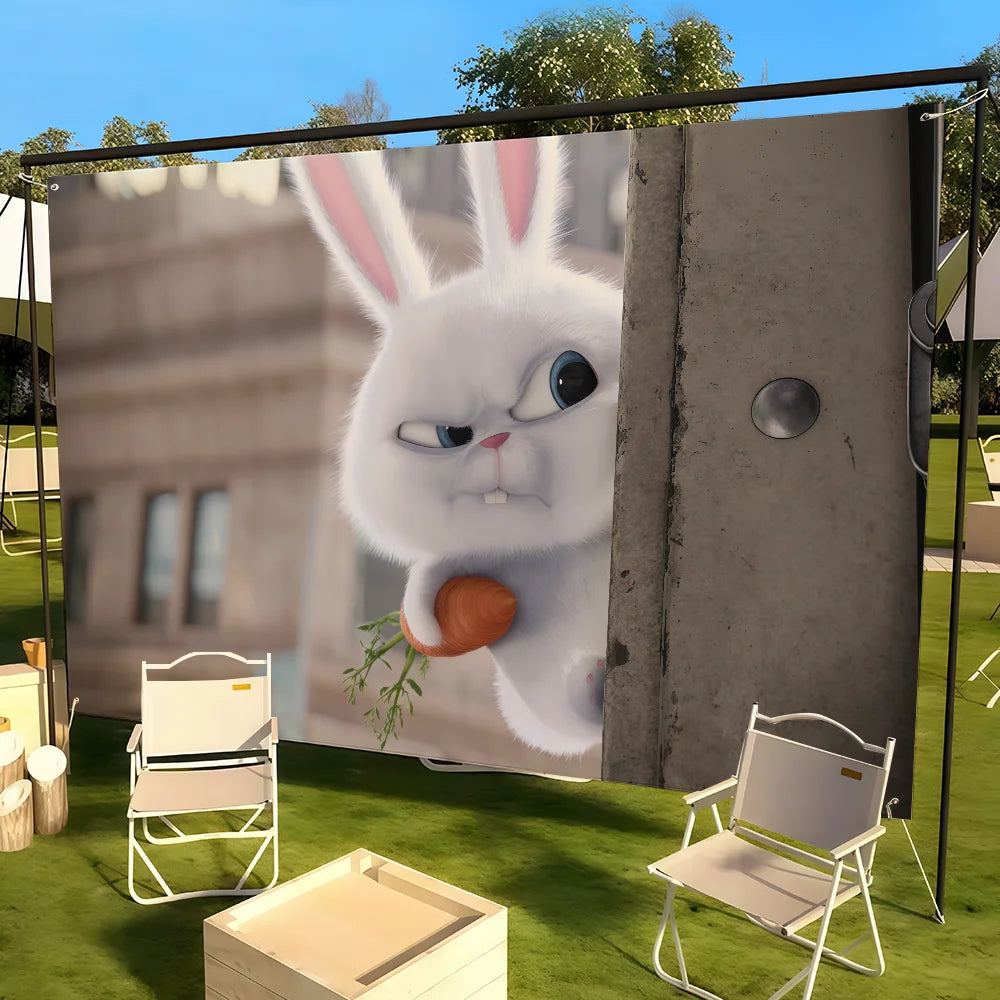 Cartoon T-THE S-SECRET L-LIFE OF P-PETS flag Suitable For Dormitory Room Outdoor Gift Party Decoration Picnic Camping