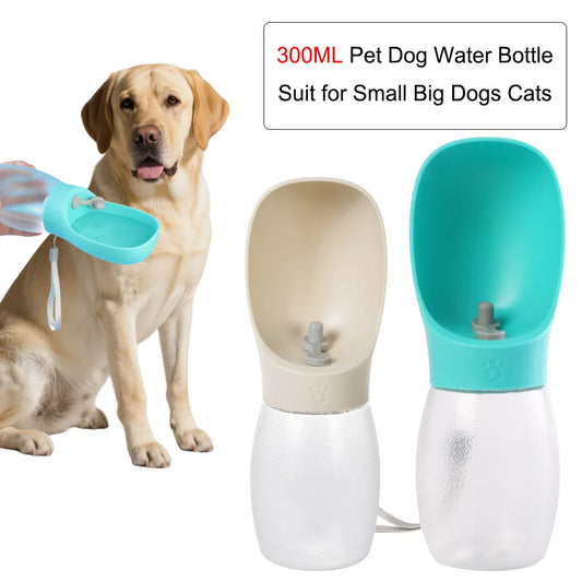Portable 300ml Dog Water Bottle and Feeder