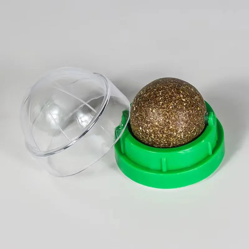Wall Mount Catnip Ball Cat Toy Natural Treat