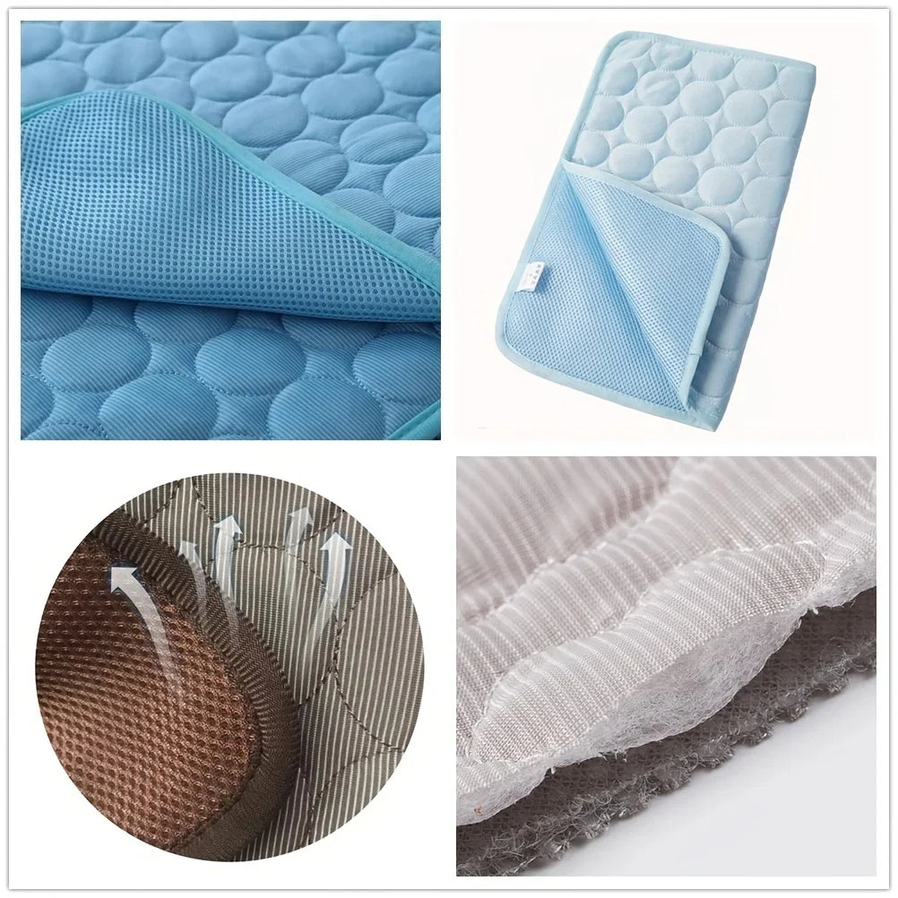 Extra Large Dog Cooling Mat and Ice Pad Blanket