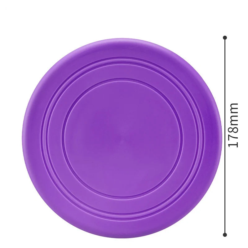 Interactive Silicone Dog Flying Saucer Toy
