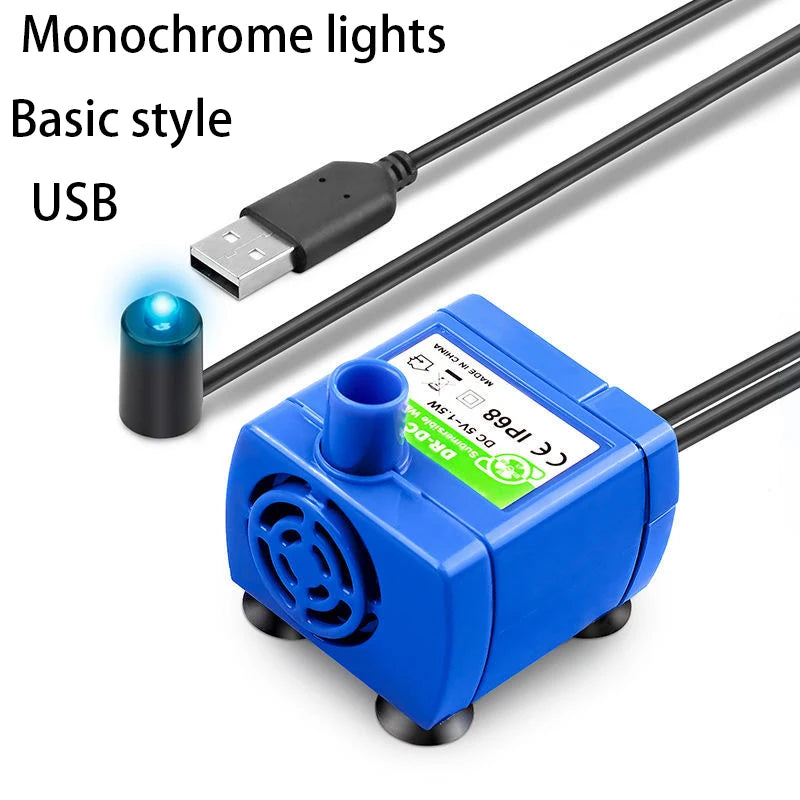 LED Replacement Pet Water Fountain Pump