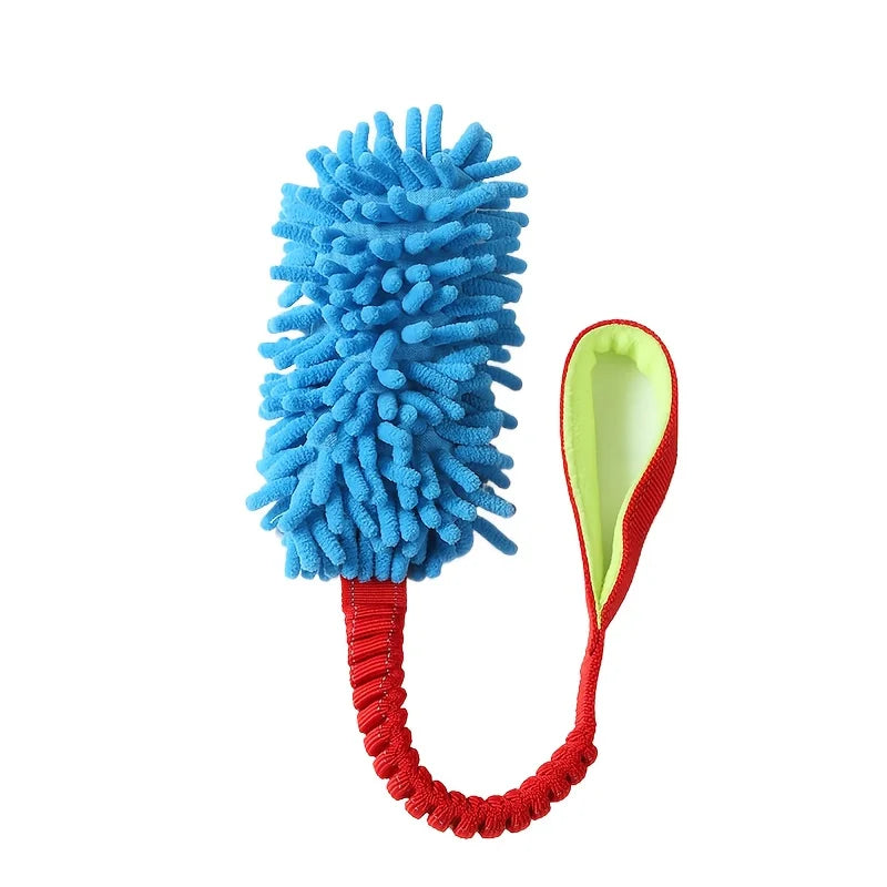 Durable Plush Dog Toy With Pulling Rope And Handle