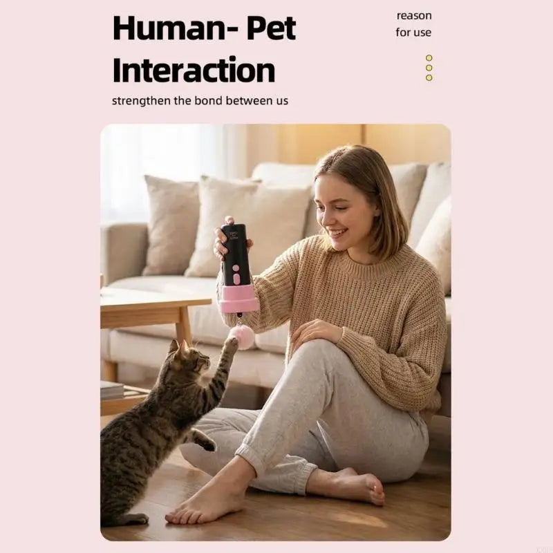Interactive Auto Launching Pet Teaser Toy