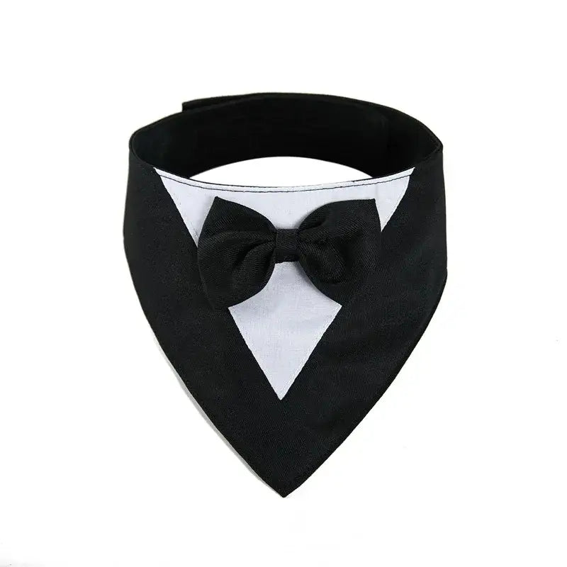 Adjustable Formal Dog Bow Tie Bandana Pet Scarf
