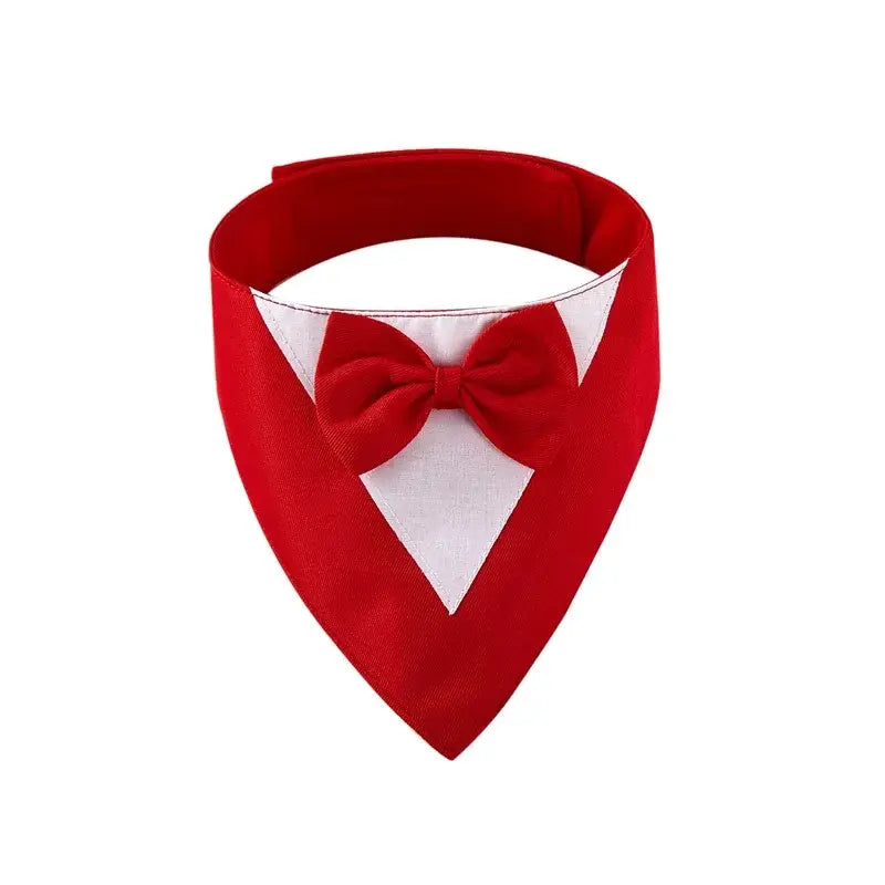 Adjustable Formal Dog Bow Tie Bandana Pet Scarf