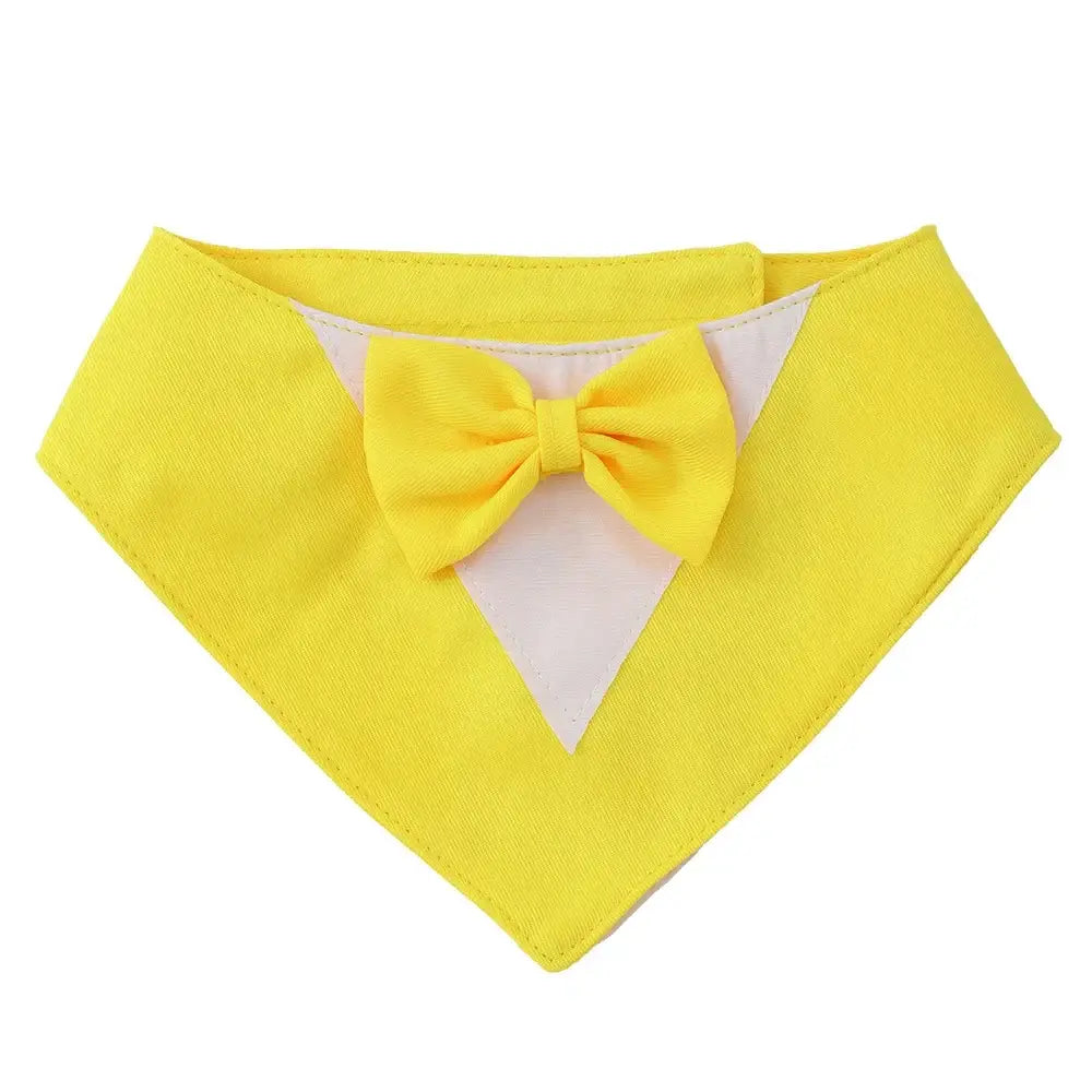 Adjustable Formal Dog Bow Tie Bandana Pet Scarf