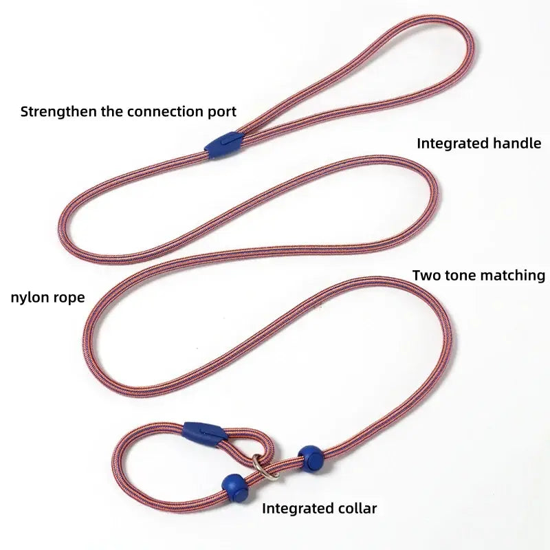Adjustable Macaron Dog Slip Leash 160cm