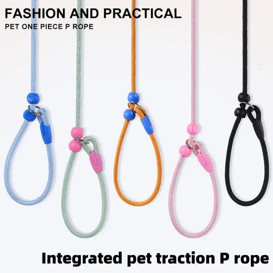 Adjustable Macaron Dog Slip Leash 160cm