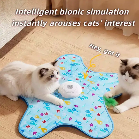 Automatic Hide and Seek Cat Turntable Toy