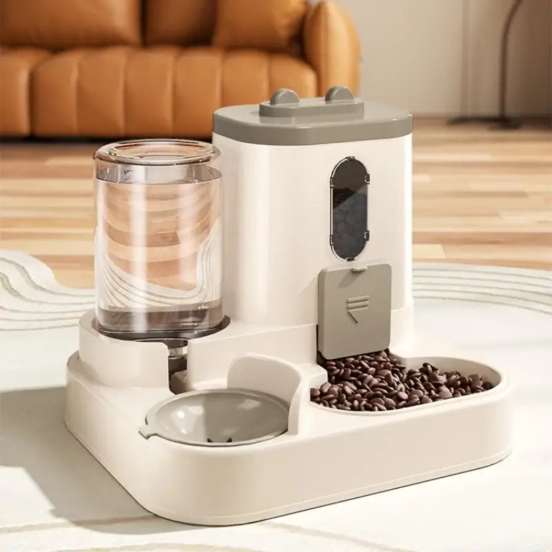 Automatic Cat Feeder and Water Fountain Bowl