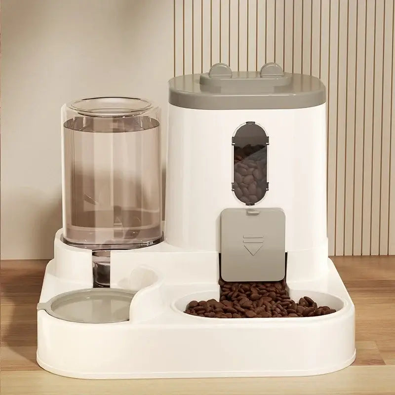 Automatic Cat Feeder and Water Fountain Bowl