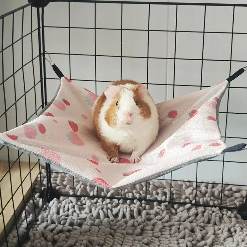 Double-Sided Ice Silk Guinea Pig Hammock