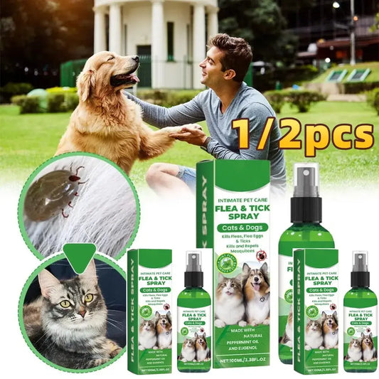 Gentle Pet Insect Repellent Spray for Fleas and Mites