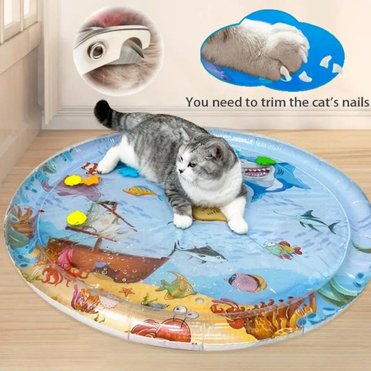 Inflatable Ocean Theme Pet Cooling Water Mat