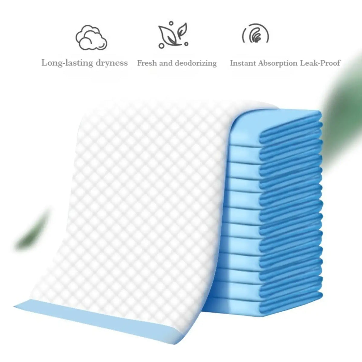 Blue and white quilted parrot pee pads super absorbent leak proof bird cage liners for pet urine protection