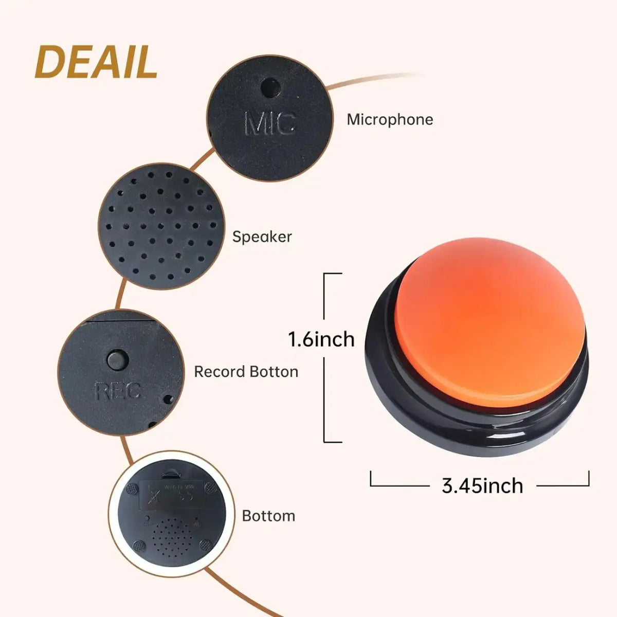 Recordable Dog Communication Buttons
