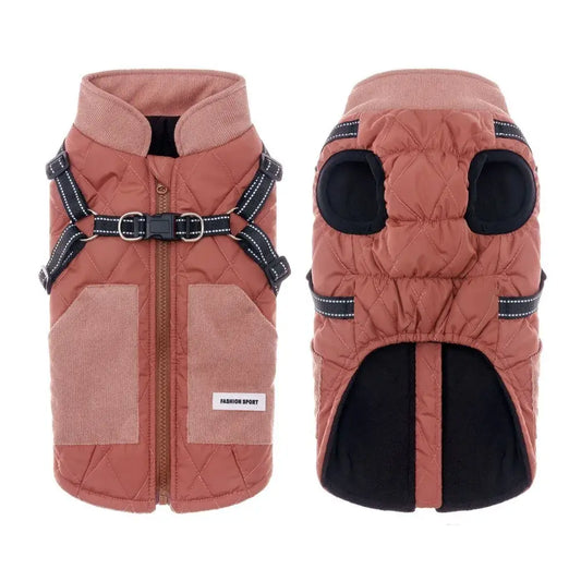 Reflective Windproof Adjustable Winter Dog Jacket