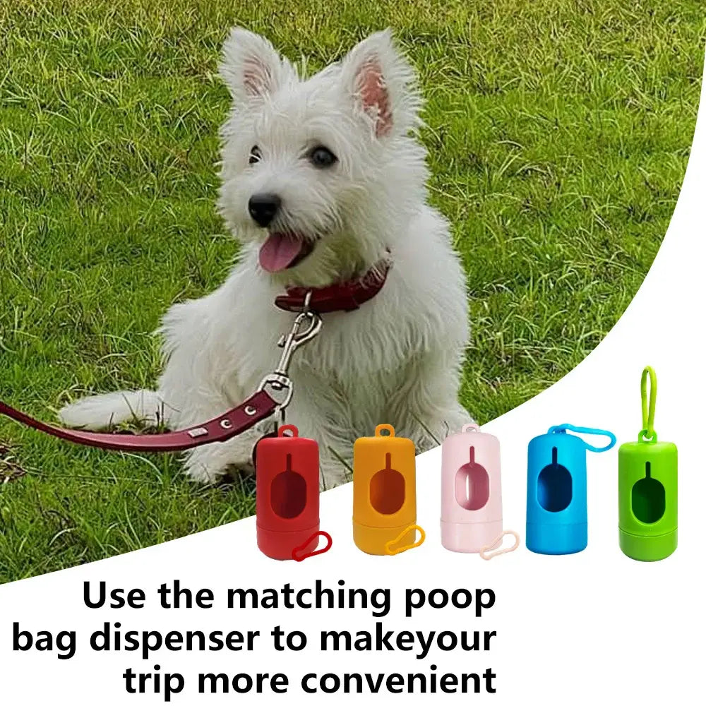 Scented Photodegradable Dog Poop Bags with Dispenser