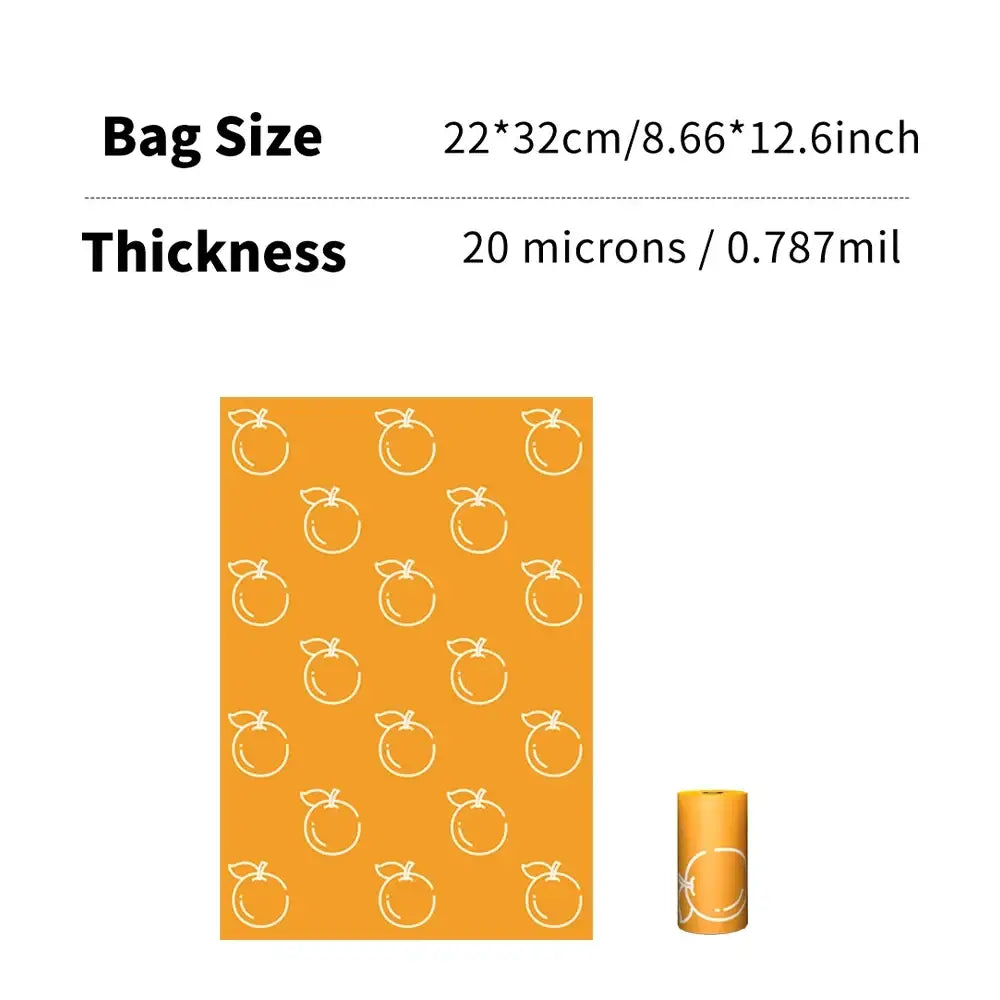 Scented Photodegradable Dog Poop Bags with Dispenser