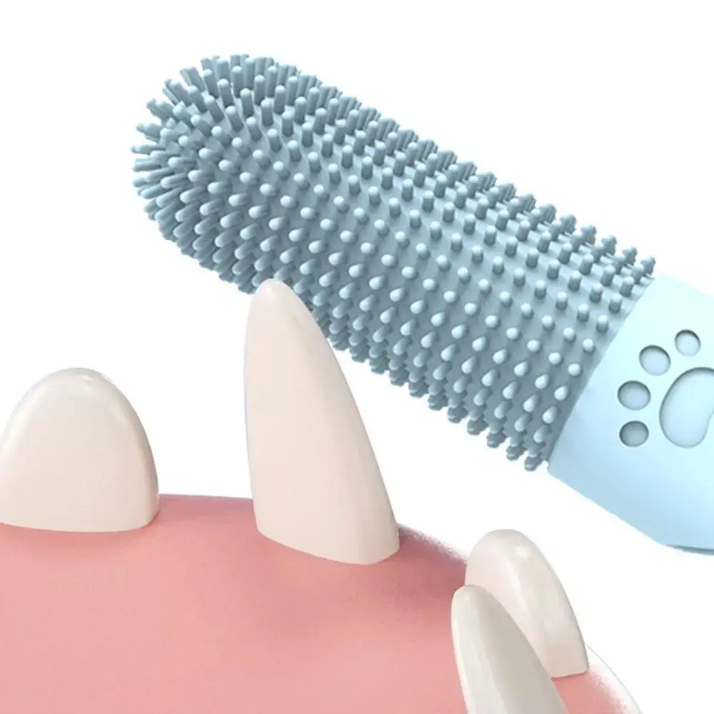Soft Silicone 360 Degree Pet Toothbrush Finger Brushes