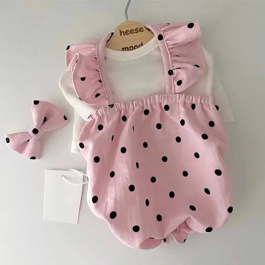 Summer Dot Dog Dress and Puppy Skirt