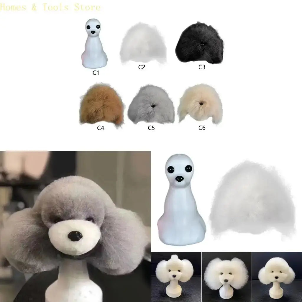 Synthetic Dog Grooming Training Mannequin Head