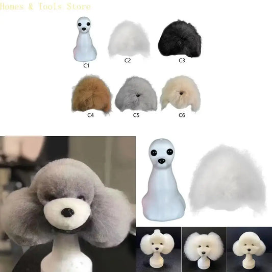 Synthetic Dog Grooming Training Mannequin Head