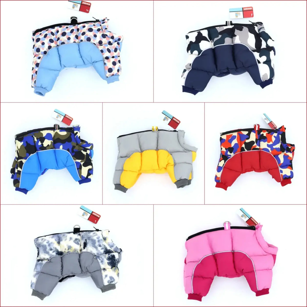 Warm Waterproof Winter Dog Jacket for Small Breeds