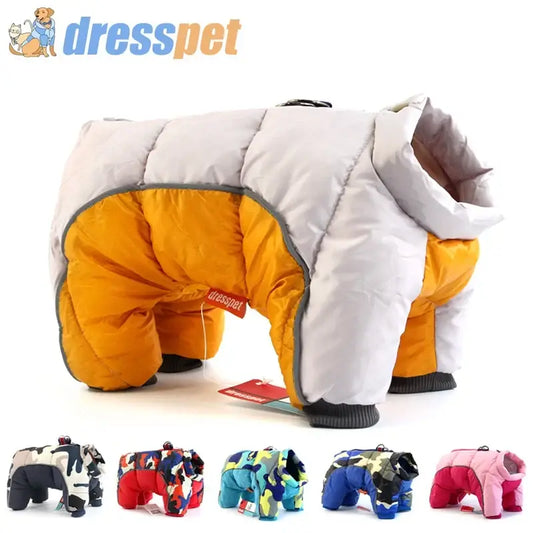 Warm Waterproof Winter Dog Jacket for Small Breeds